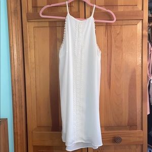 White halter dress